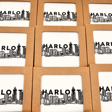 Charlotte Skyline Ceramic Coasters