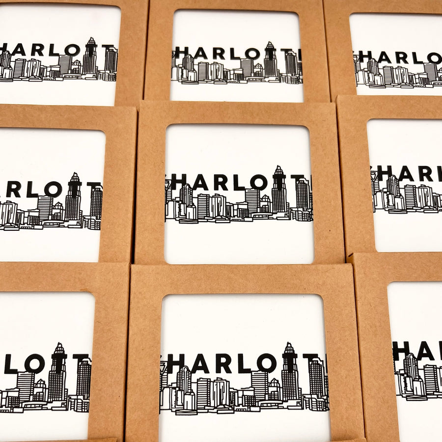 Charlotte Skyline Ceramic Coasters