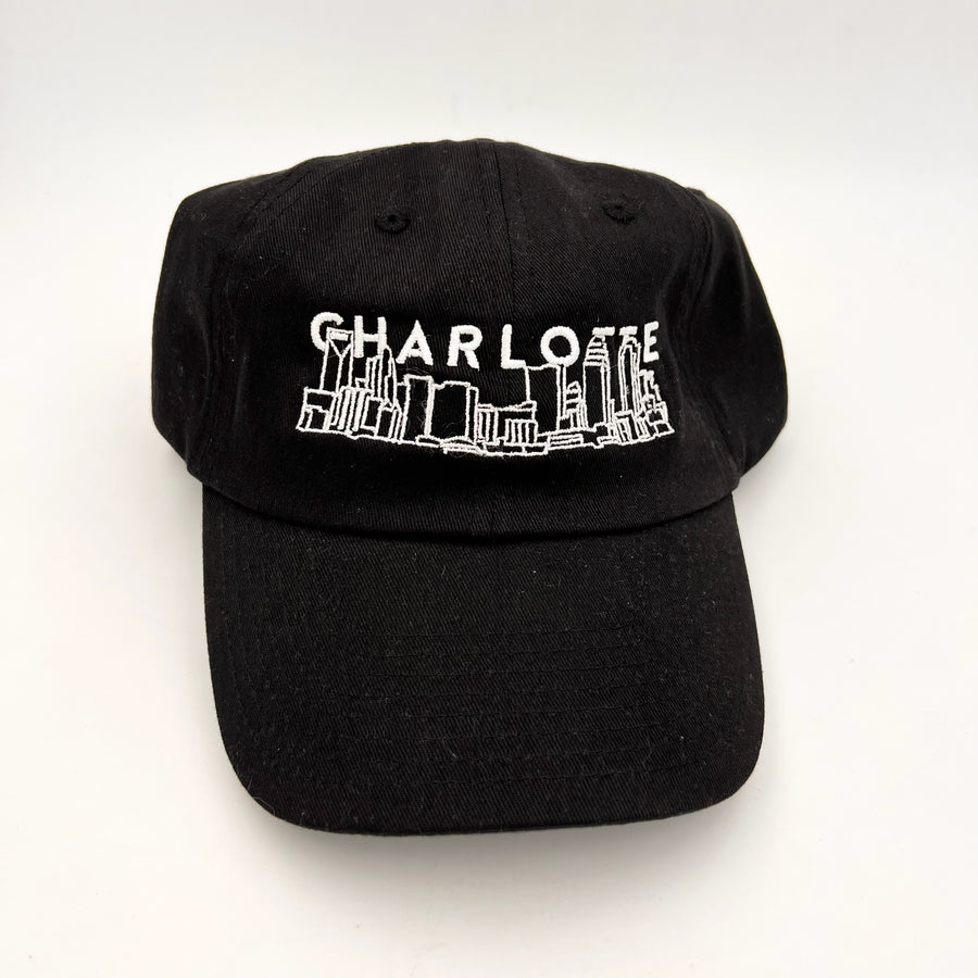 Embroidered Black Charlotte Hat