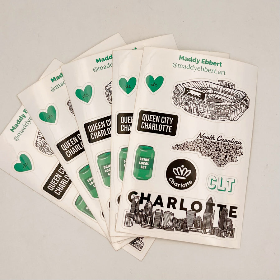 Charlotte Sticker Sheet by Maddy Ebbert