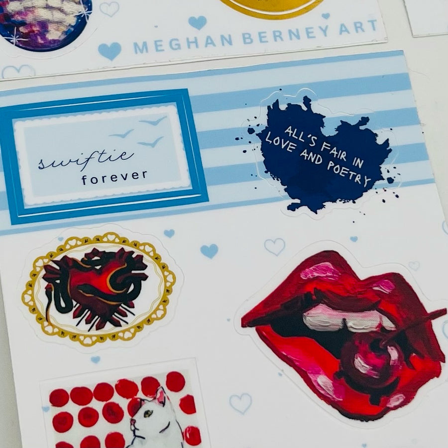 Swiftie Forever Sticker Sheet by Meghan Berney