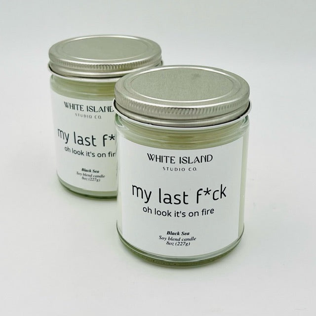 My Last F*ck White Island Kitschy Candle (8 oz)