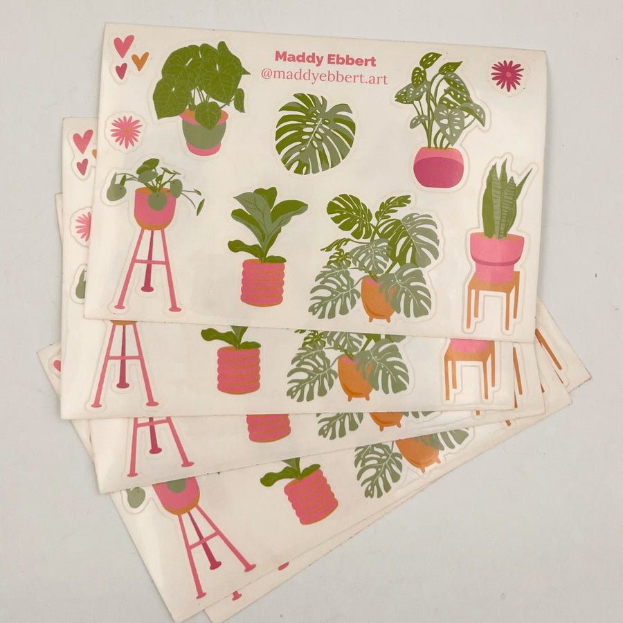 Plant Sticker Sheet by Maddy Ebbert