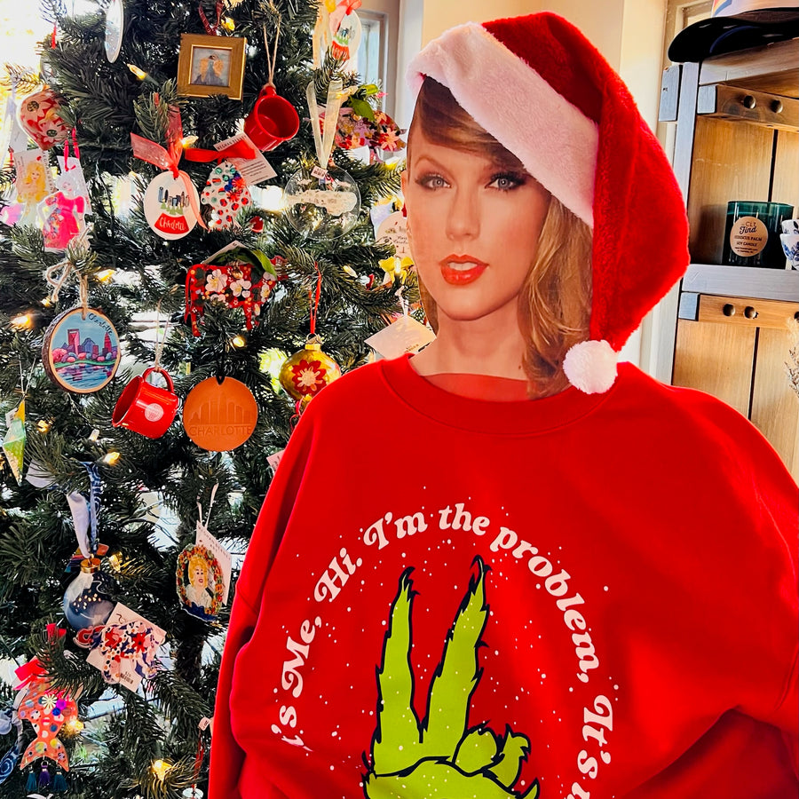 Taylor Swift Themed Grinch Sweatshirt