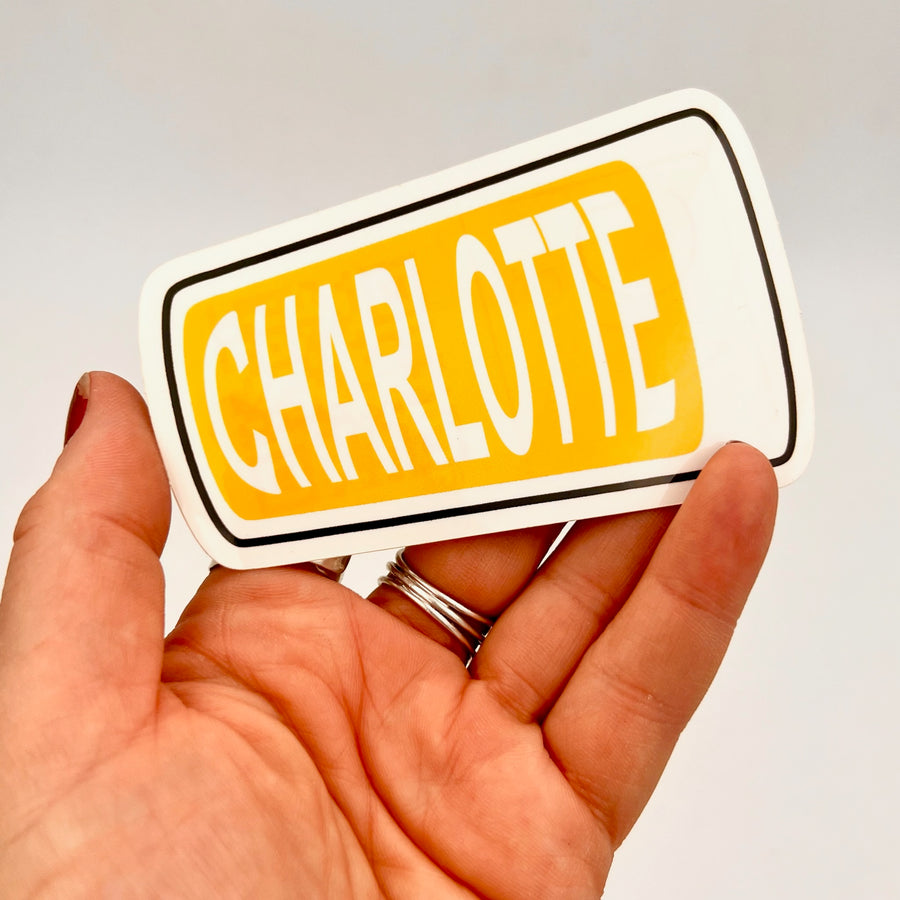 Charlotte Sticker Designed by Anna Gelbach