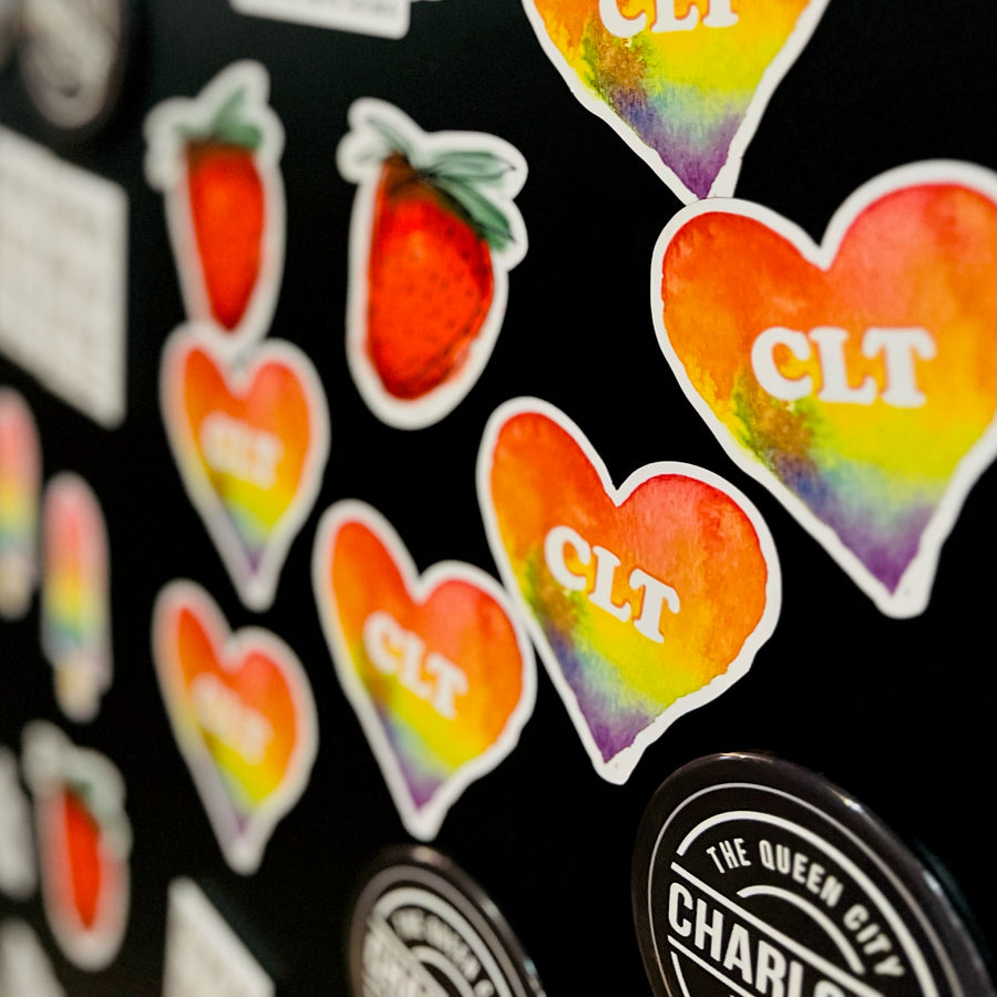 CLT Rainbow Heart Magnet