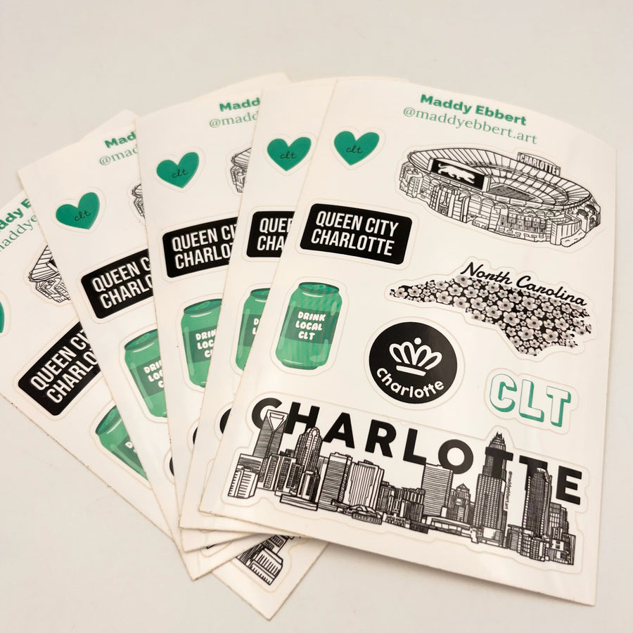 Charlotte Sticker Sheet by Maddy Ebbert