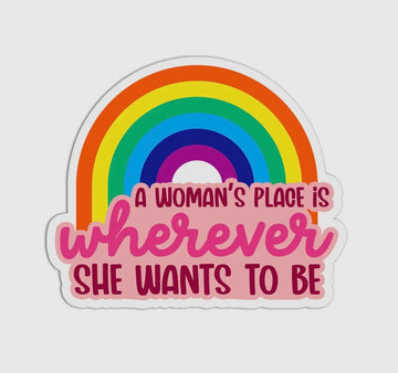 A Woman's Place Sticker