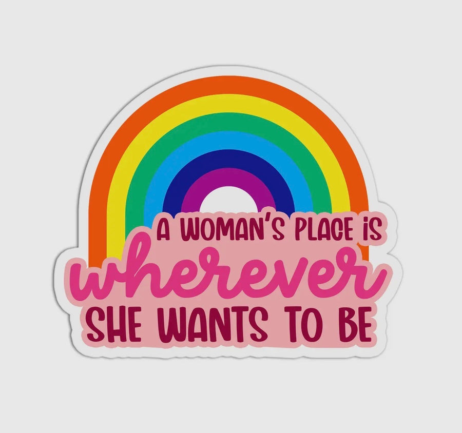 A Woman's Place Sticker