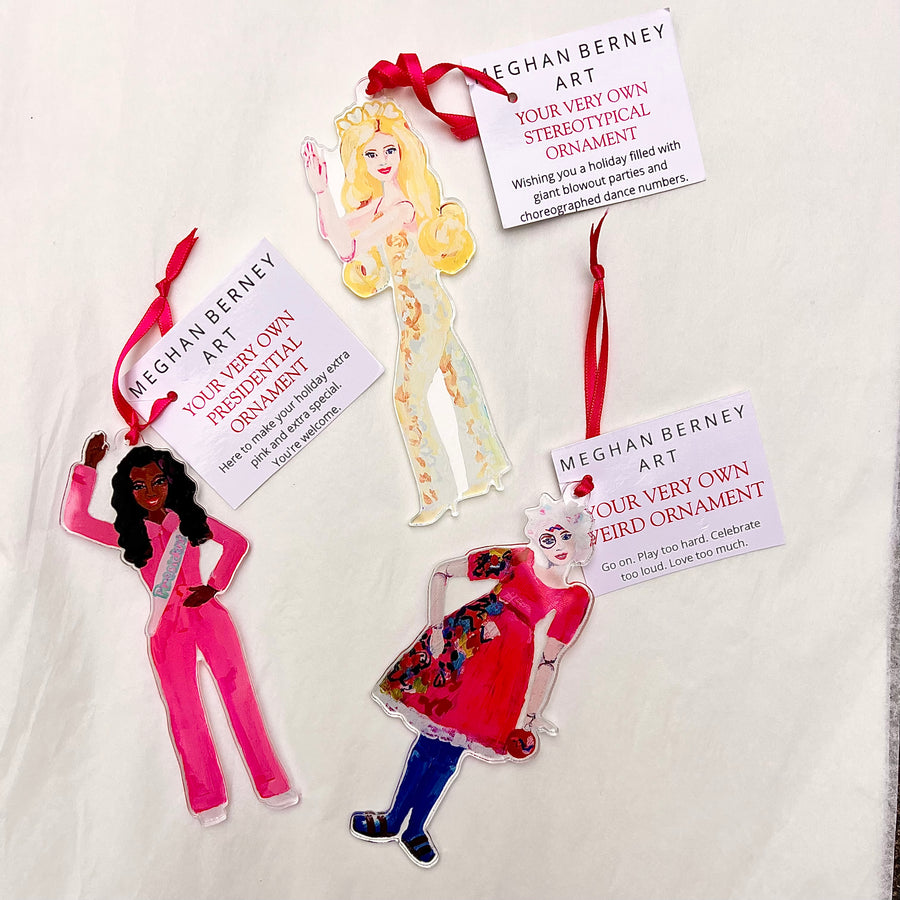 Barbie Inspired Ornaments