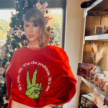 Taylor Swift Themed Grinch Sweatshirt