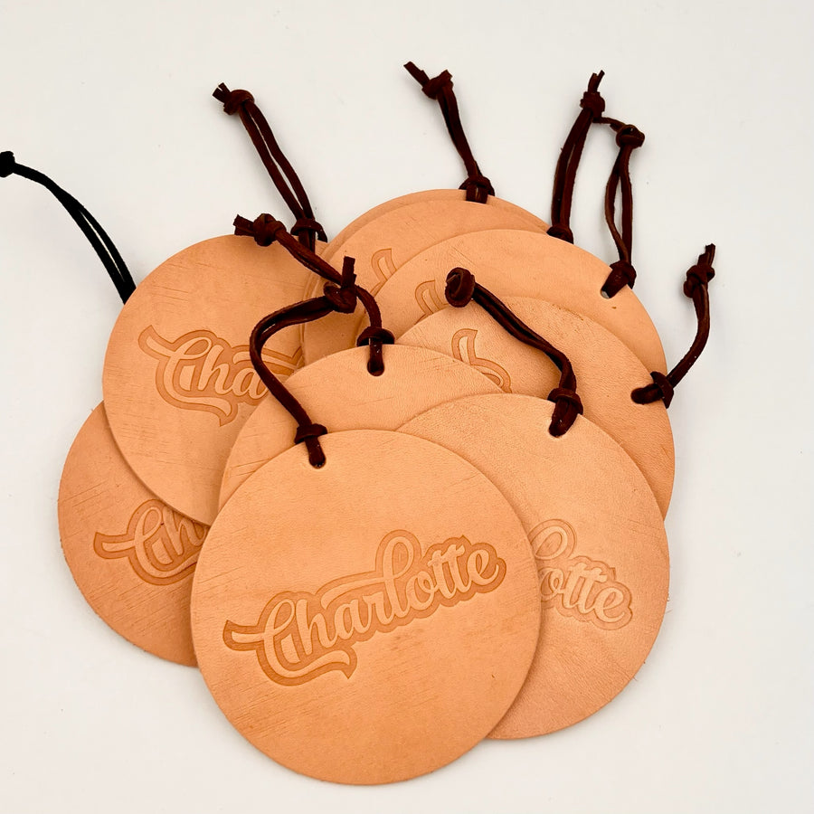 Handmade Leather Ornaments by Windrose Leather