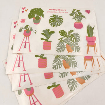 Plant Sticker Sheet by Maddy Ebbert