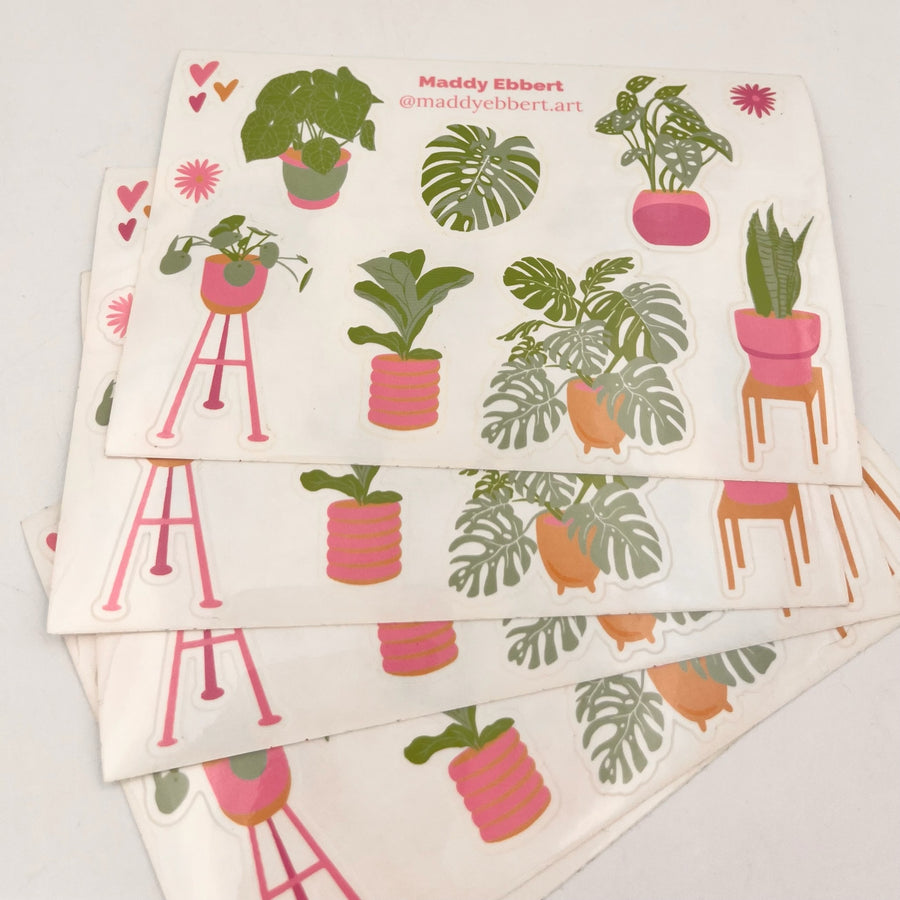 Plant Sticker Sheet by Maddy Ebbert