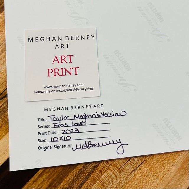 Meghan Berney 10X10 TSwift Prints