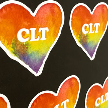 CLT Rainbow Heart Magnet