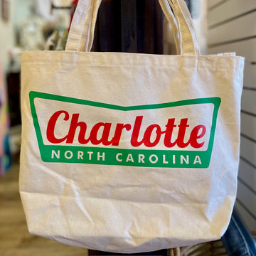 Charlotte Krispy Kreme Canvas Tote Bag