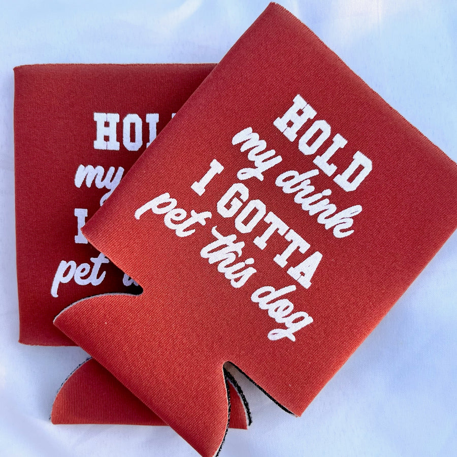 Hold My Drink Dog Koozie