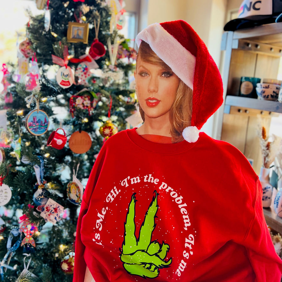 Taylor Swift Themed Grinch Sweatshirt