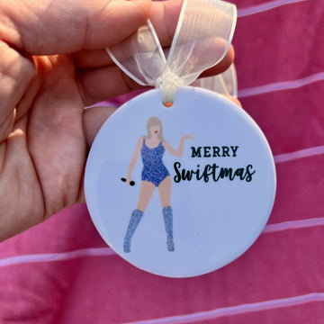 Merry Swiftmas Ceramic Ornament