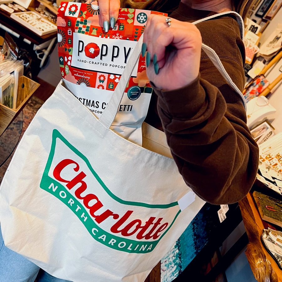 Charlotte Krispy Kreme Canvas Tote Bag
