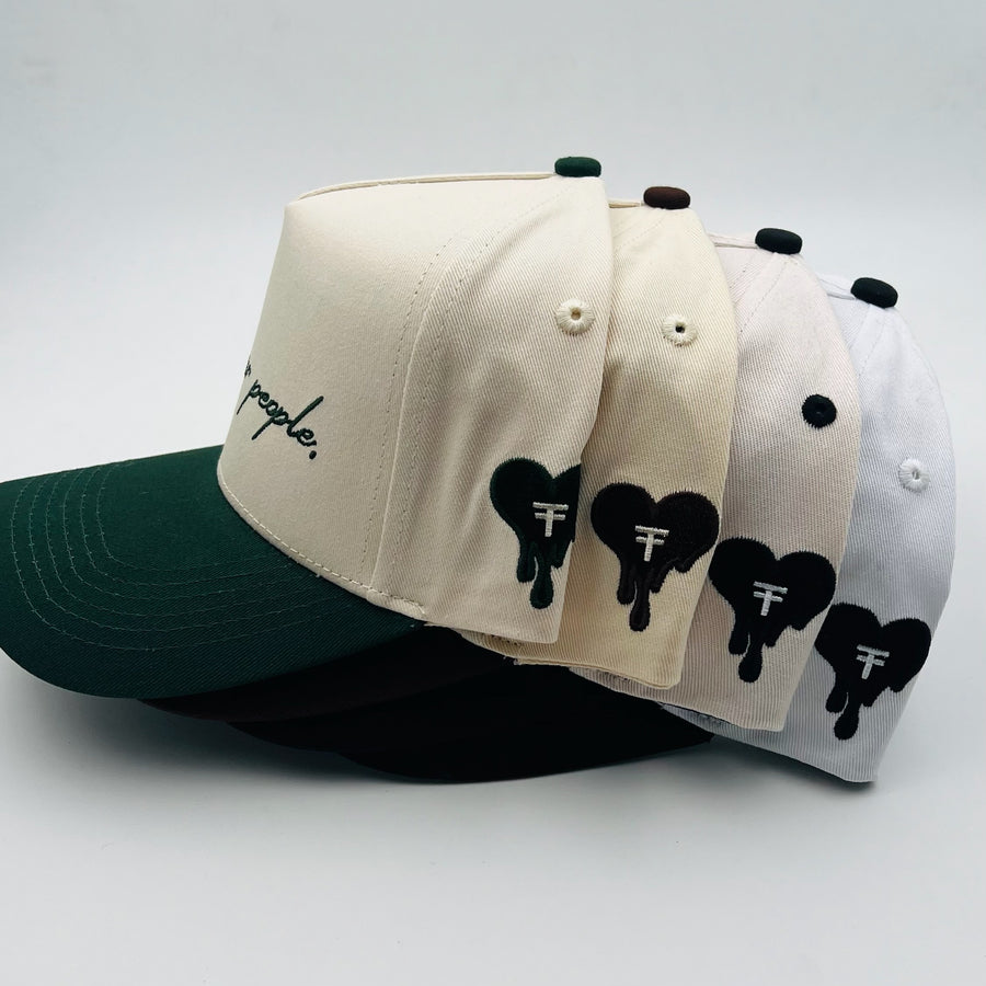 Family Forever Hat - Ivory w/ Black Brim