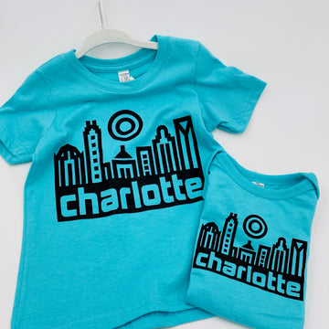 Teal Skyline Toddler T-shirt
