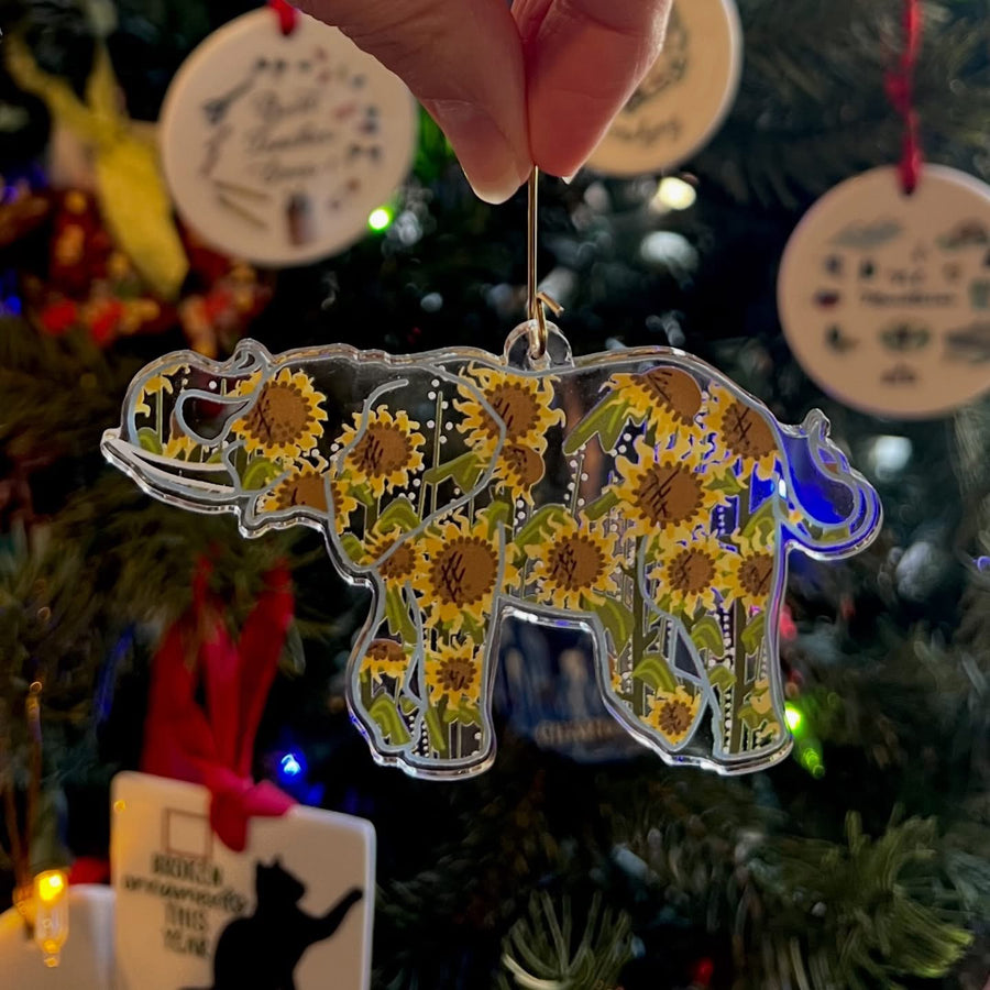 Sunflower Sisterphant Ornament