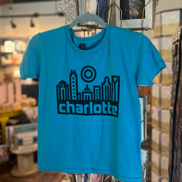 Teal Skyline Youth T-shirt