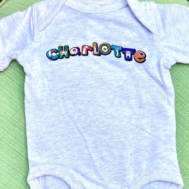 Charlotte Baby Bodysuit - Heather Oatmeal