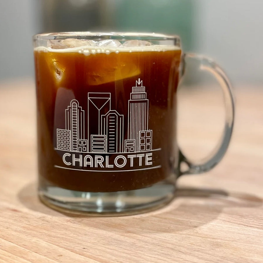 Queen City Charlotte Glass Mug