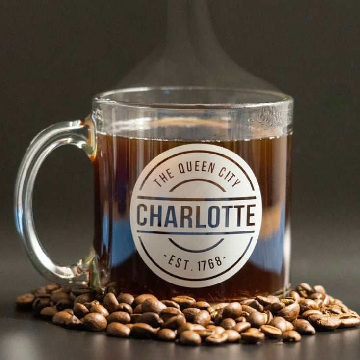 Queen City Charlotte Glass Mug