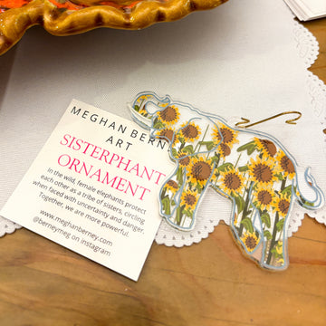 Sunflower Sisterphant Ornament