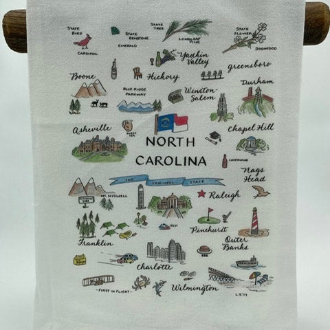 Map Tea Towel