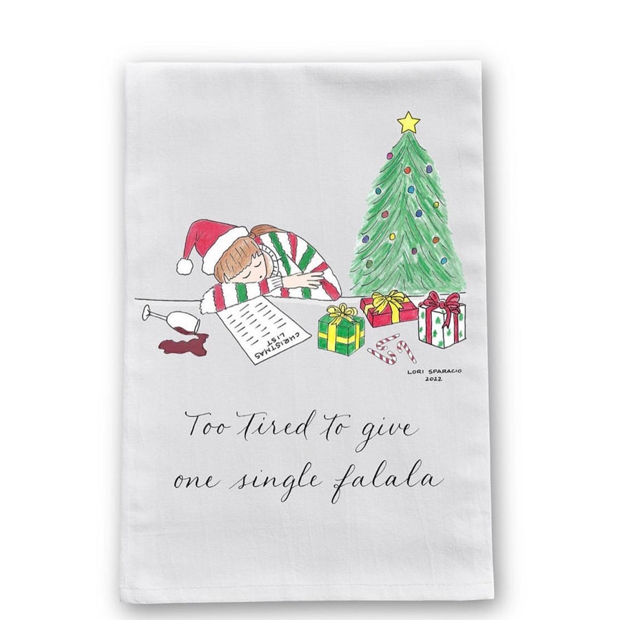 Hand Drawn Design Seasonal Tea Towel