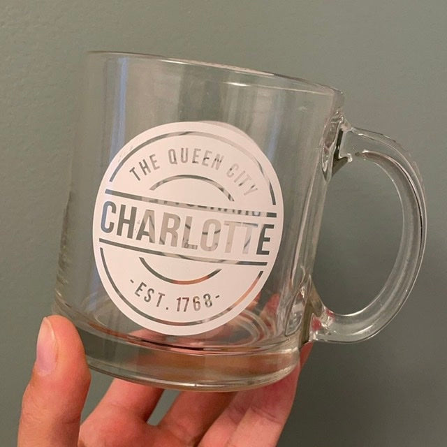 Queen City Charlotte Glass Mug